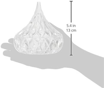 Godinger Crystal Famous Hersheys Kiss Crystal Candy Dish 1 Transparenter Kristall, 1 Transparenter K