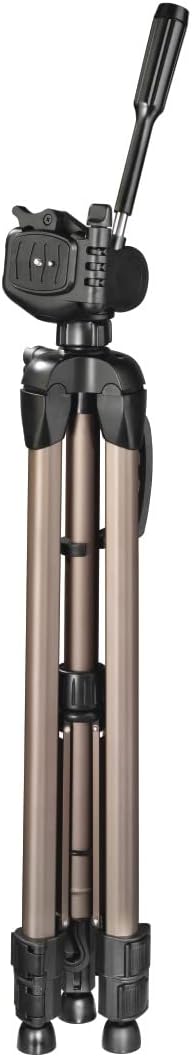 Hama Leichtes Einsteiger-Dreibeinstativ mit 3-Wege-Kopf, Star 700 EF Digital 125-3D, Champagner 42 -