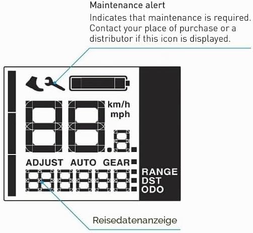 Shimano SC-EN500 Informationsdisplay und Schaltereinheit integriert, Black/Gray, 22,2 mm