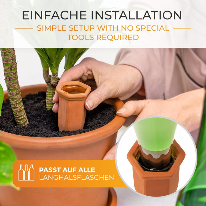 TIMELEOS Tonkegel Bewässerung, Wasserspender Pflanzen als Giesskegel, ideal für Pflanzen Bewässerung