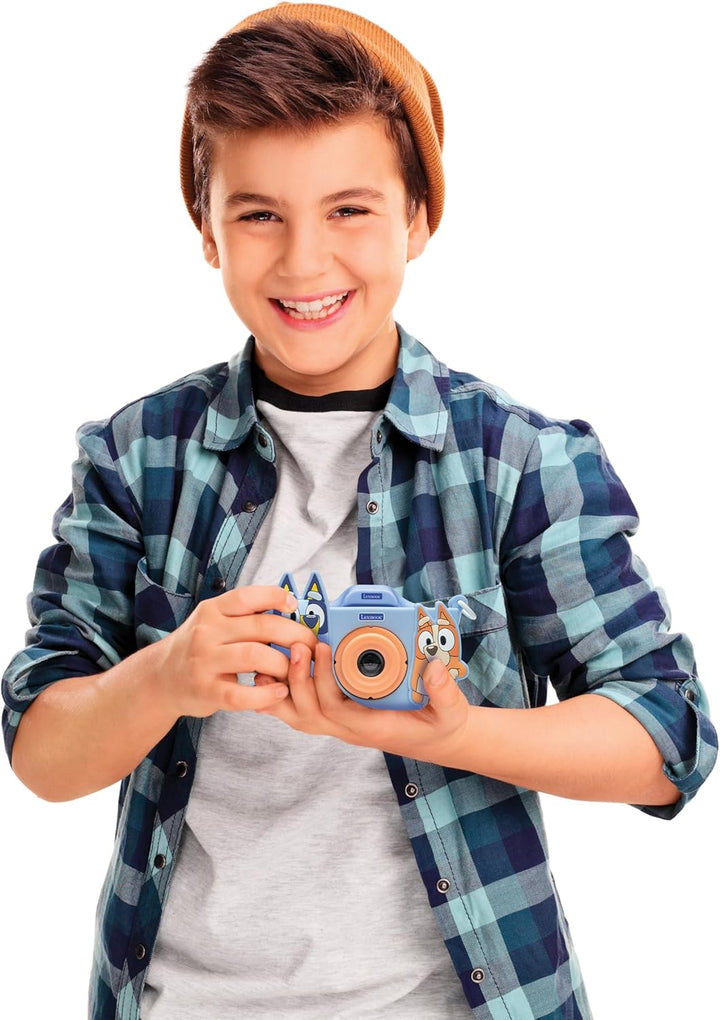 Lexibook Bluey, 4-in-1 Kinderkamera mit Schutz, Foto-, Video-, MP3- und Spiel-Funktionen, 15 Rahmen