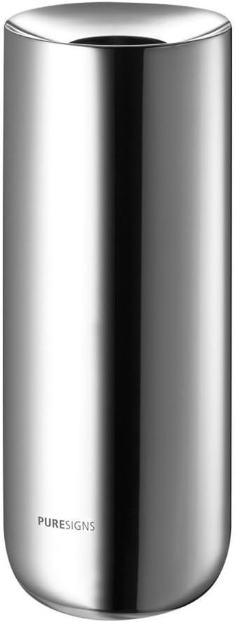 Puresigns BREEZE Vase 19,80cm Edelstahl Poliert Silber Kleine Vasen für Tischdeko 198mm, 198mm