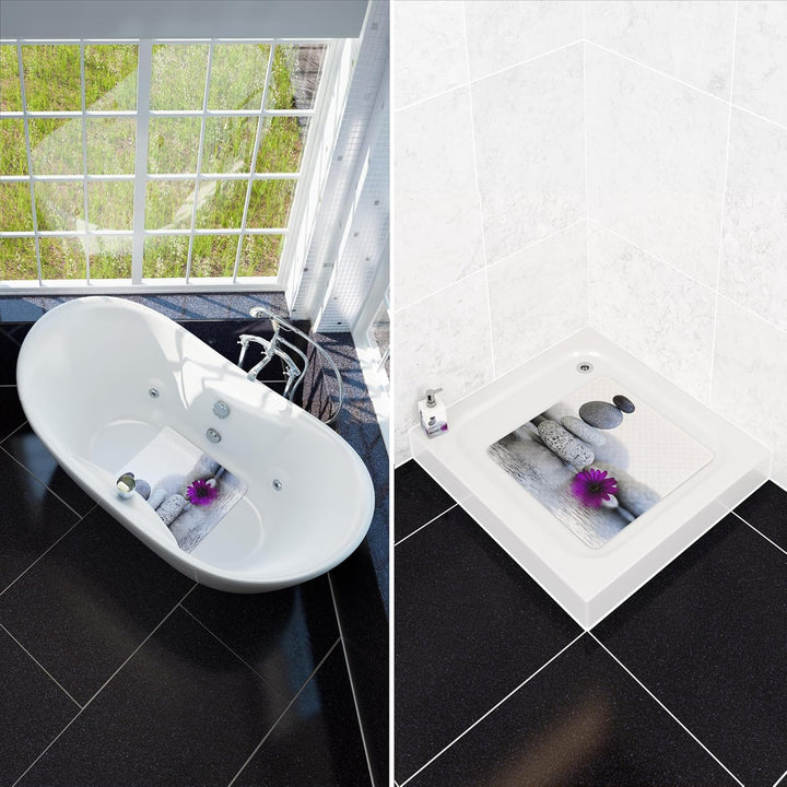 Sanilo Badematte 53 x 53 cm, rutschfeste Duschmatte für Dusche und Badewanne, Antirutschmatte maschi