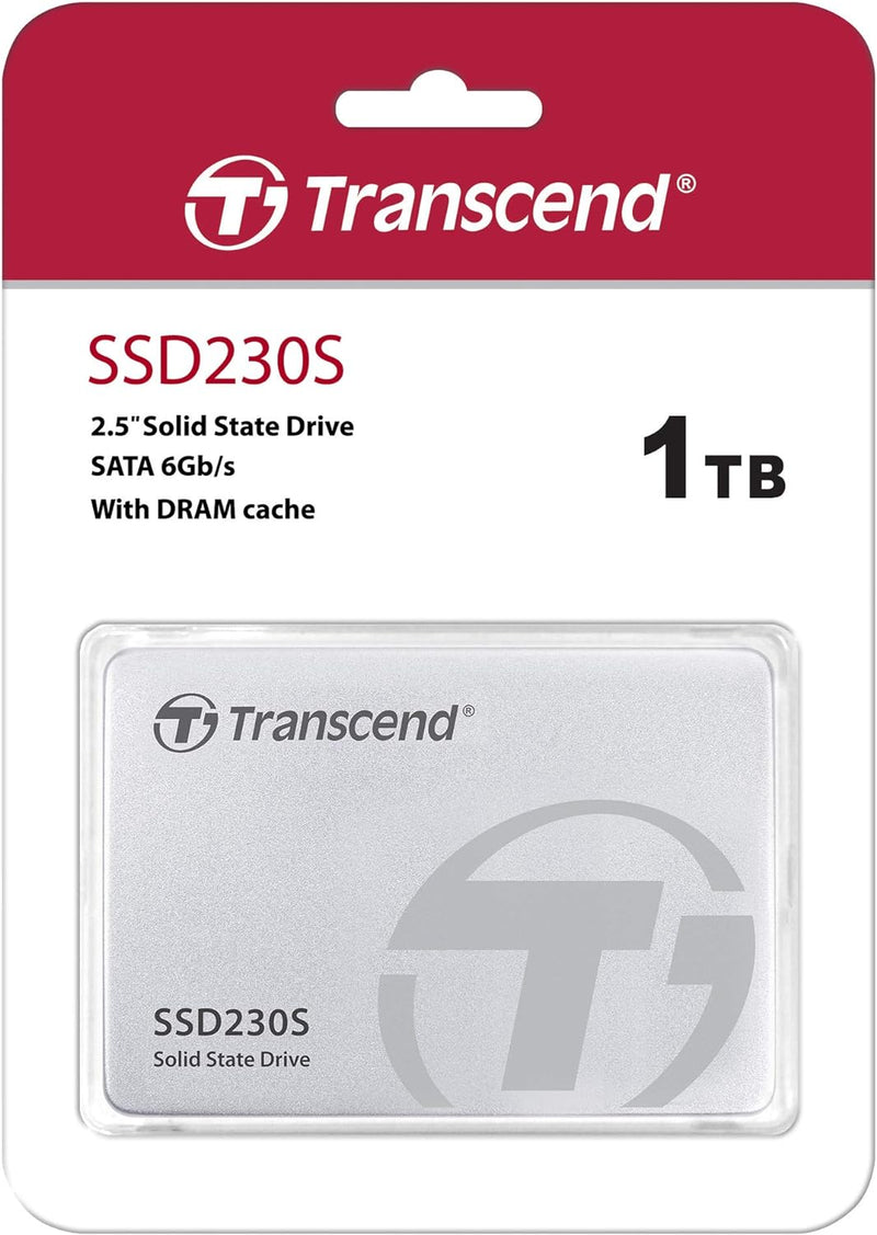 Transcend 1TB SATA III 6Gb/s interne 2.5” SSD (HDD) für Aufrüstung von Desktop-PCs, Laptops, Noteboo