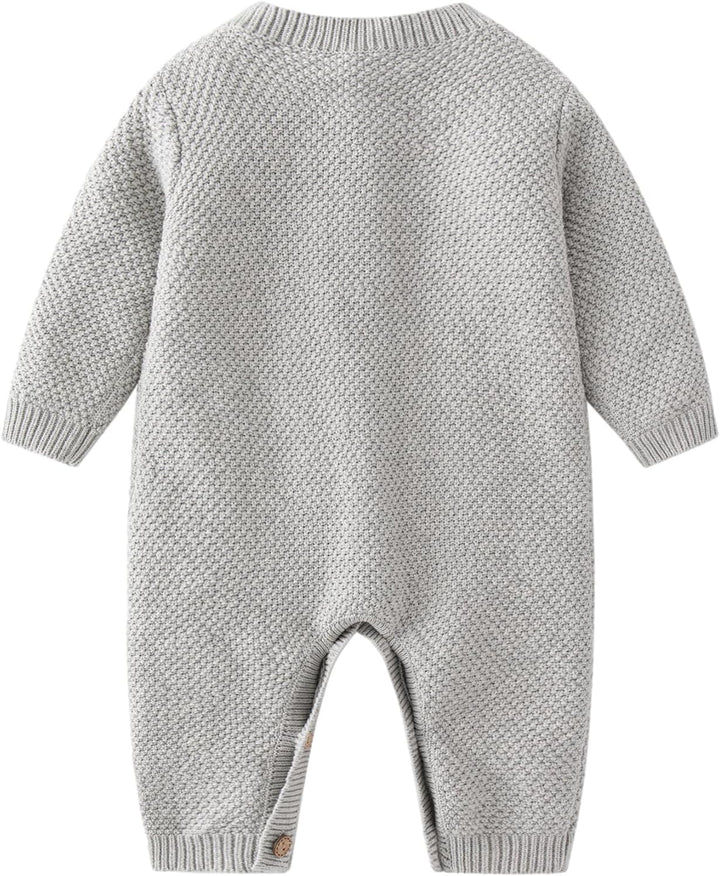 Gestrickte Strampler Baby Mädchen Spieler und Mütze Strickanzug Schneeanzug Overalls für 3-24 Monate