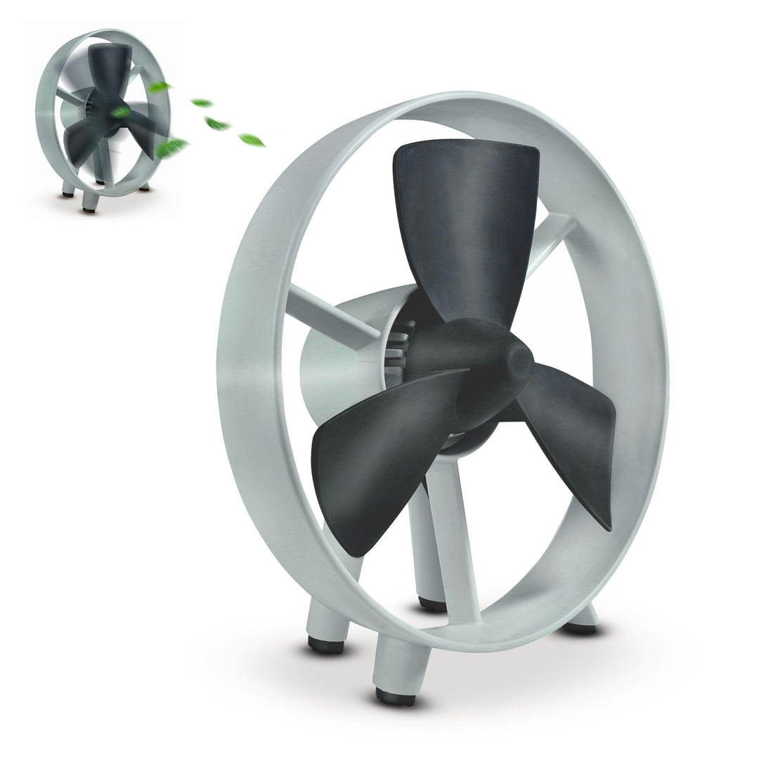 Ventilator für den Schreibtisch, Safe Blade zum Aufstellen, 3 Flügel aus weichem Gummi, Smart-Motor,