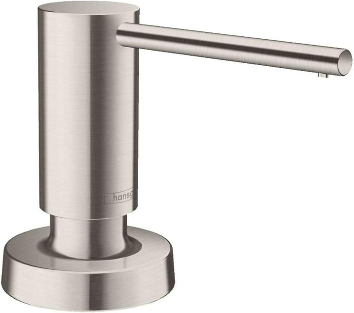 hansgrohe Spülmittel-/ Lotionspender Küchenzubehör (Accessoire, rund) Edelstahl Finish optionales Zu