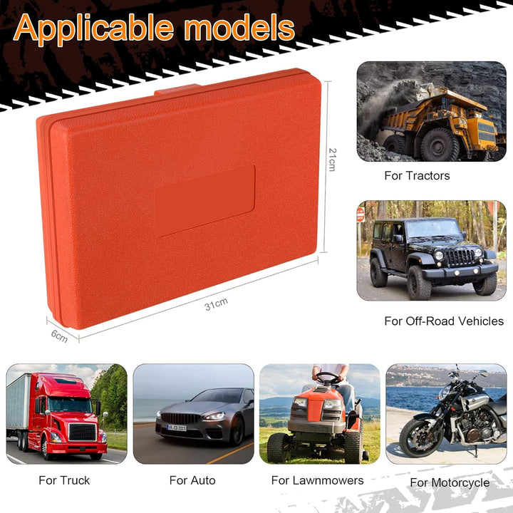 MAIKEHIGH Reifenreparaturset Auto, Reifen Reparaturset - 100 Stück Set für Motorrad, ATV, LKW, Trakt