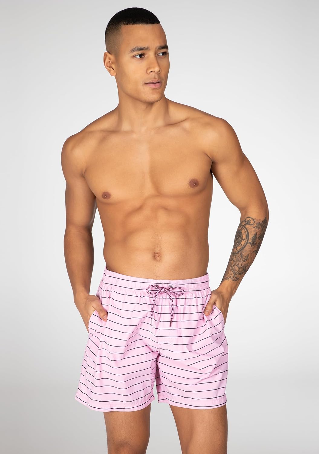 Protest Herren Beachshort Sharif XL Rosa (Pastel Pink), XL Rosa (Pastel Pink)