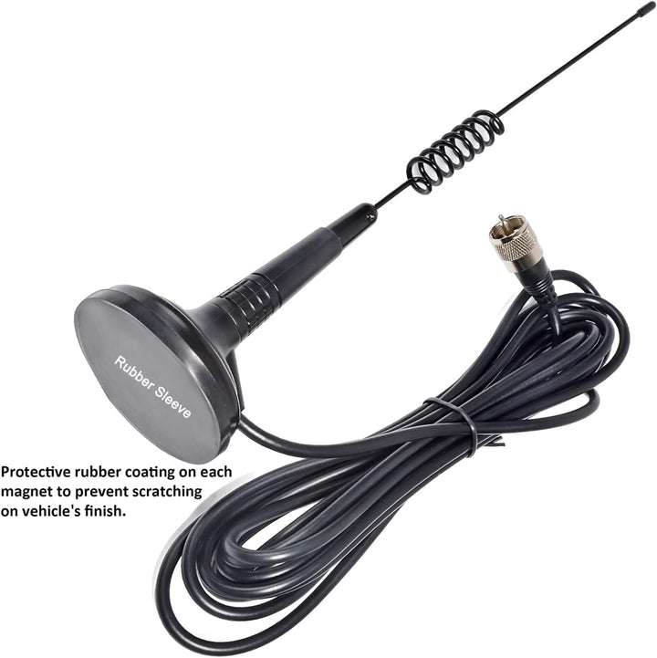 HYS 27 MHz Magnetische Halterung Antenne CB Antenne kompatibel mit Cobra Midland Uniden Maxon Portab