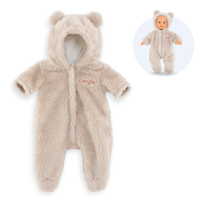 Corolle Schneeanzug, Teddy, Puppenzubehör, Puppenkleidung, für alle 30cm Babypuppen, ab 18 Monate