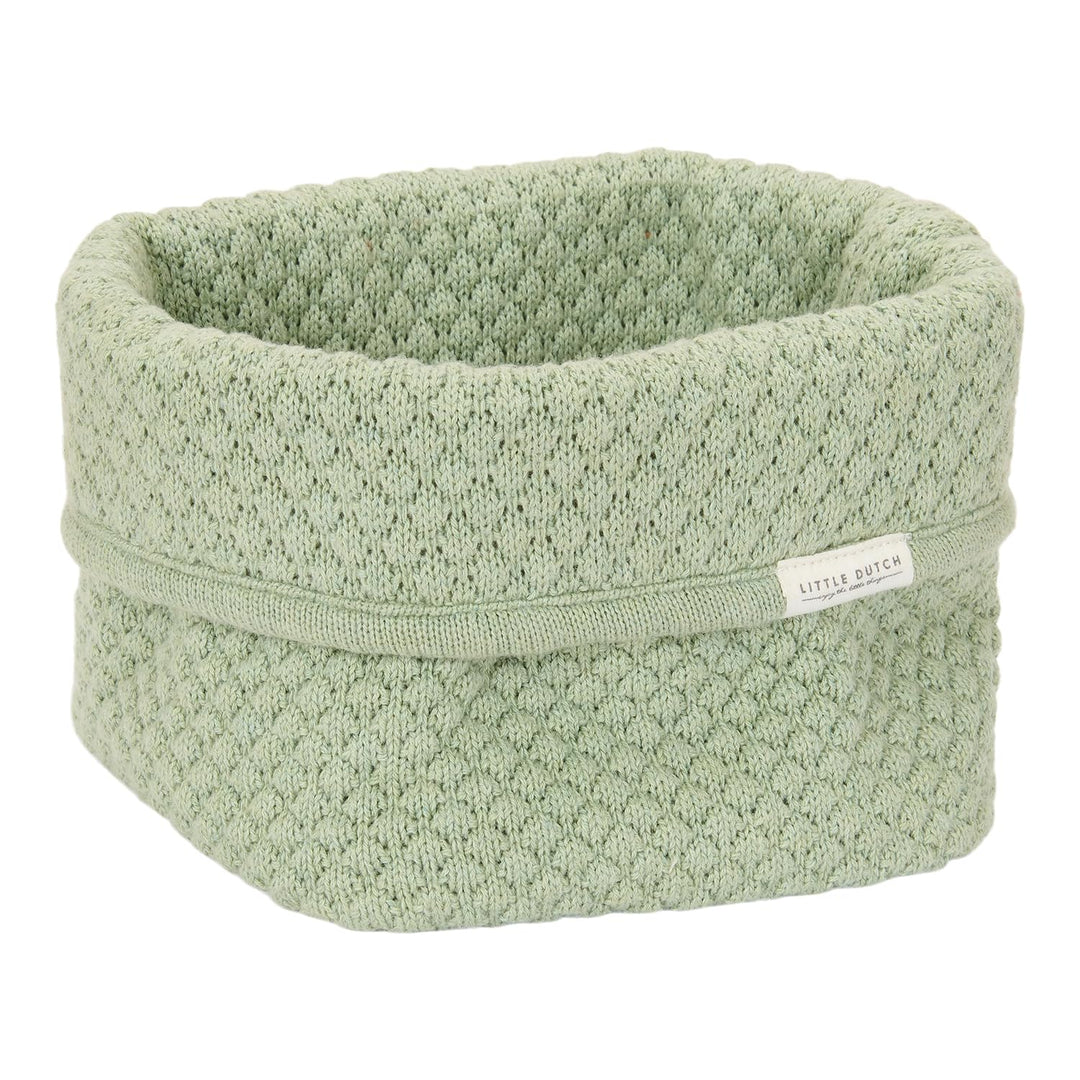 Little Dutch Wickeltischkörbchen Körbchen Korb Utensilo Organizer für den Wickeltisch Baby Strick kl
