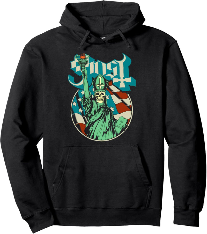 Ghost - Blue Statue Stars and Stripes Pullover Hoodie