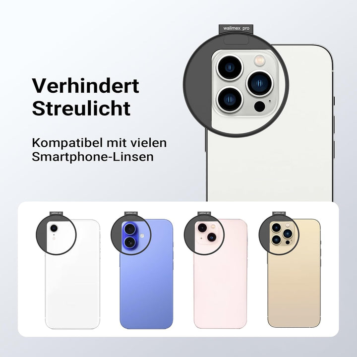 Walimex pro Filterhalter 67 mm für Handykamera, Cold Shoe Mount für LED und Mikrofon, professionelle