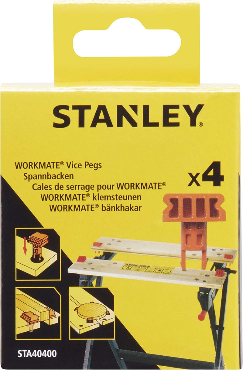 Stanley FatMax klappbare Werkbank (bis 455kg belastbar) FMST1-75672 & STA40400-XJ Spannelement (zum