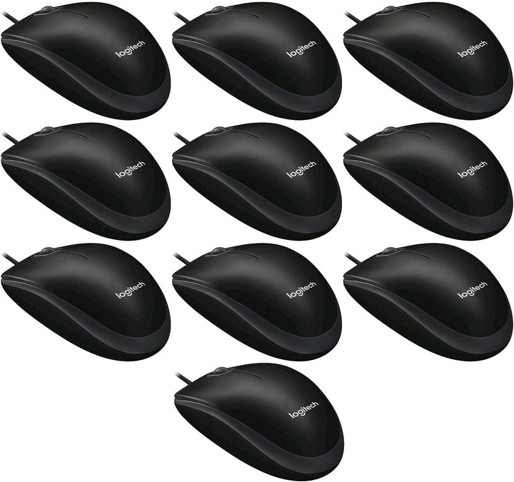 Logitech B100 Optical Business Mouse [10er Set | Schwarz]