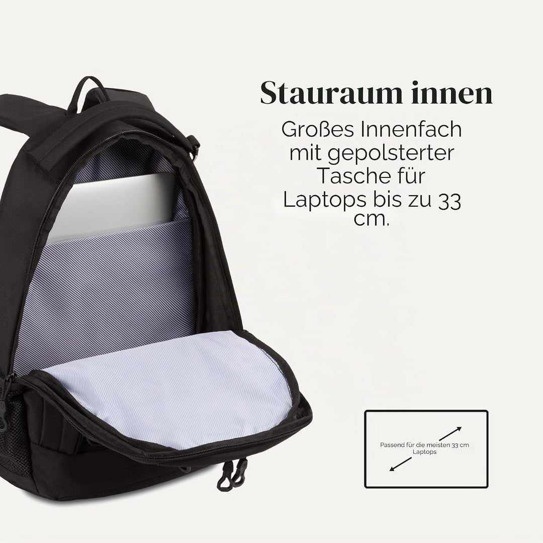 Swiss Gear Unisex 1186 Bungee-rucksack Rucksack (1er Pack) 17-inch Schwarz, 17-inch Schwarz