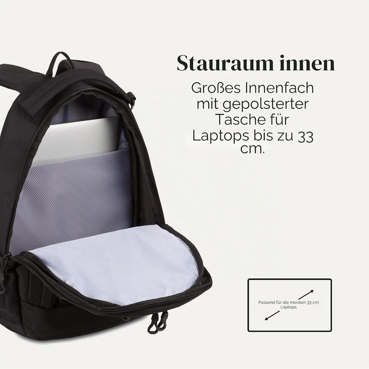 Swiss Gear Unisex 1186 Bungee-rucksack Rucksack (1er Pack) 17-inch Schwarz, 17-inch Schwarz
