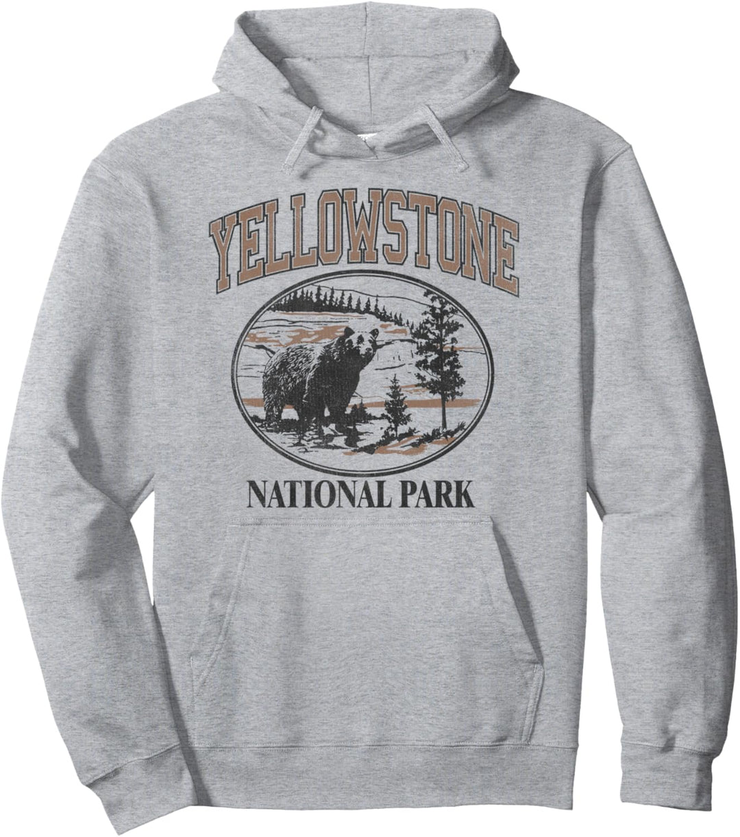 Yellowstone National Park Bear Circle Pullover Hoodie