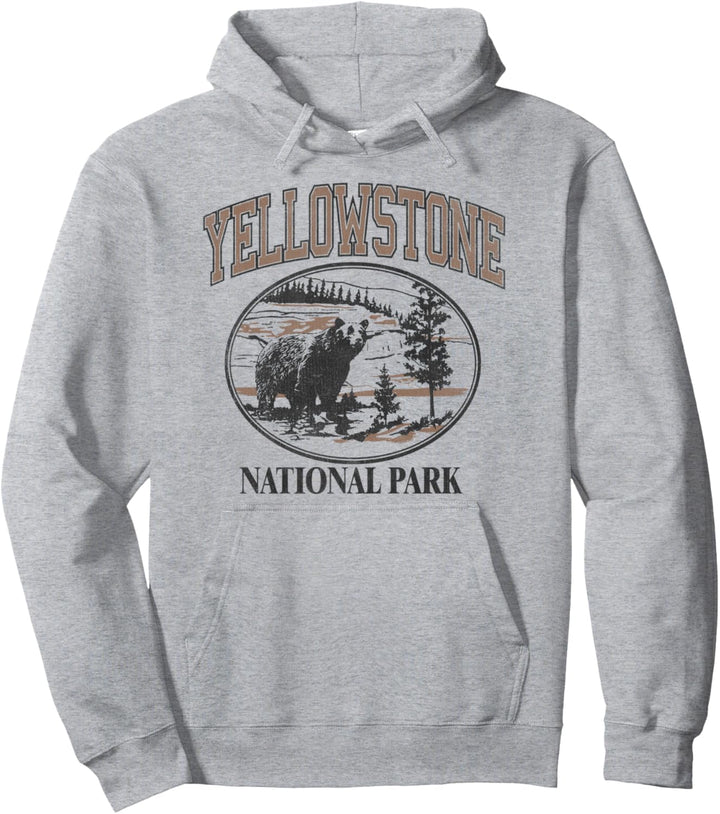 Yellowstone National Park Bear Circle Pullover Hoodie