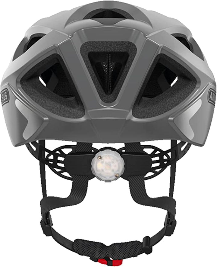 ABUS Stadthelm Aduro 2.0 - Allround-Fahrradhelm mit Licht - in sportivem Design für den Stadtverkehr