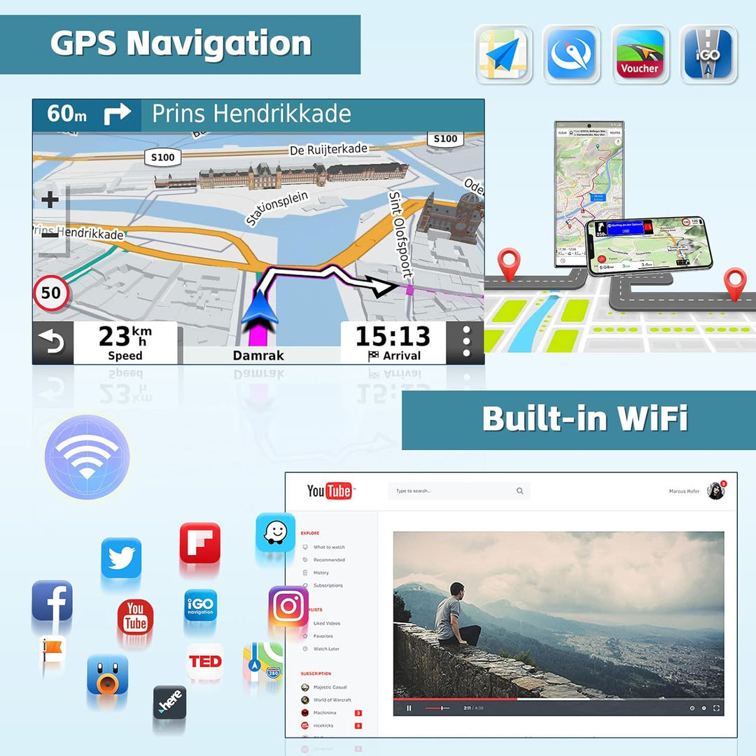 [2025 Upgrade 8 Core 4G+64G] Hikity 9" Android 15 Dashboard Radio Kit für Mazda 3 2009-2013 Autoradi