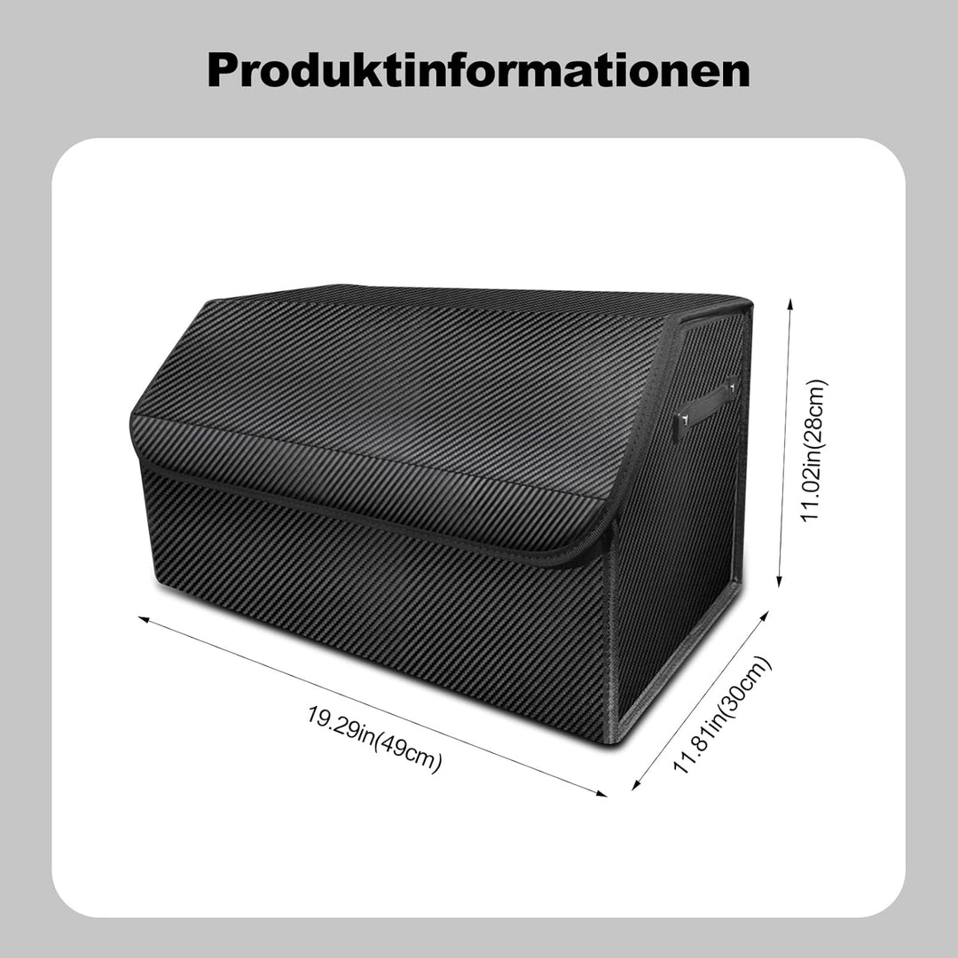 Ergocar Kofferraum Organizer, Zusammenklappbarer Aufbewahrungsbox für Auto Zubehör mit Fächern, Auto