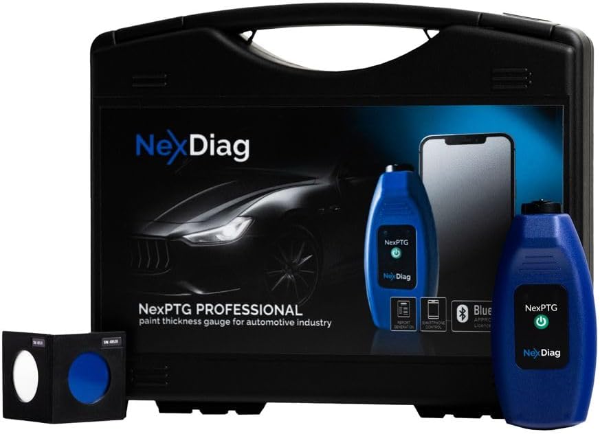 NexDiag® Lackmessgerät Auto Pro, Lackschichten Messgerät für Auto 0-2500 μm, Messauflösung: 1 μm (0,