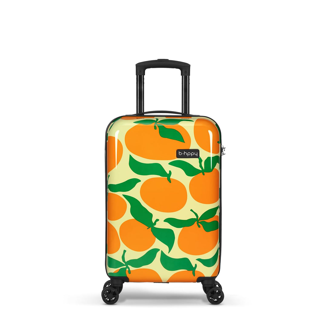 Handgepäck Koffer mit 4 Rollen 53x35x20cm - Hartschalen Kabinentrolley - Zahlenschloss - 33L - Orang