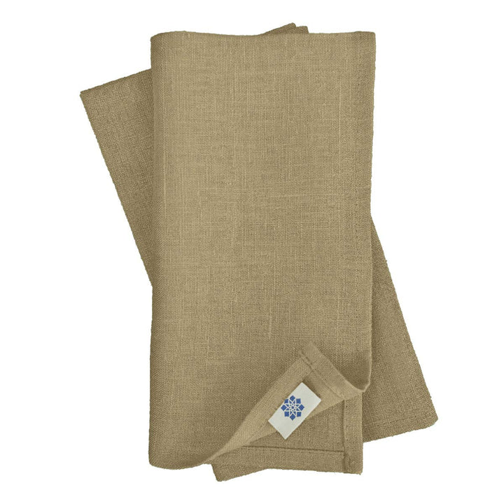 Linen &amp; Cotton Hochwertige 4 x Stoffservietten/Servietten Stoff/Leinenservietten Hygge - 100% Leinen