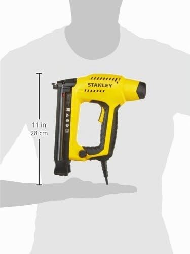 Stanley HD Elektrotacker (2,4 m Kabellänge, Soft Grip, Sicherheitskontakt-Schalter, Krafteinstellrad