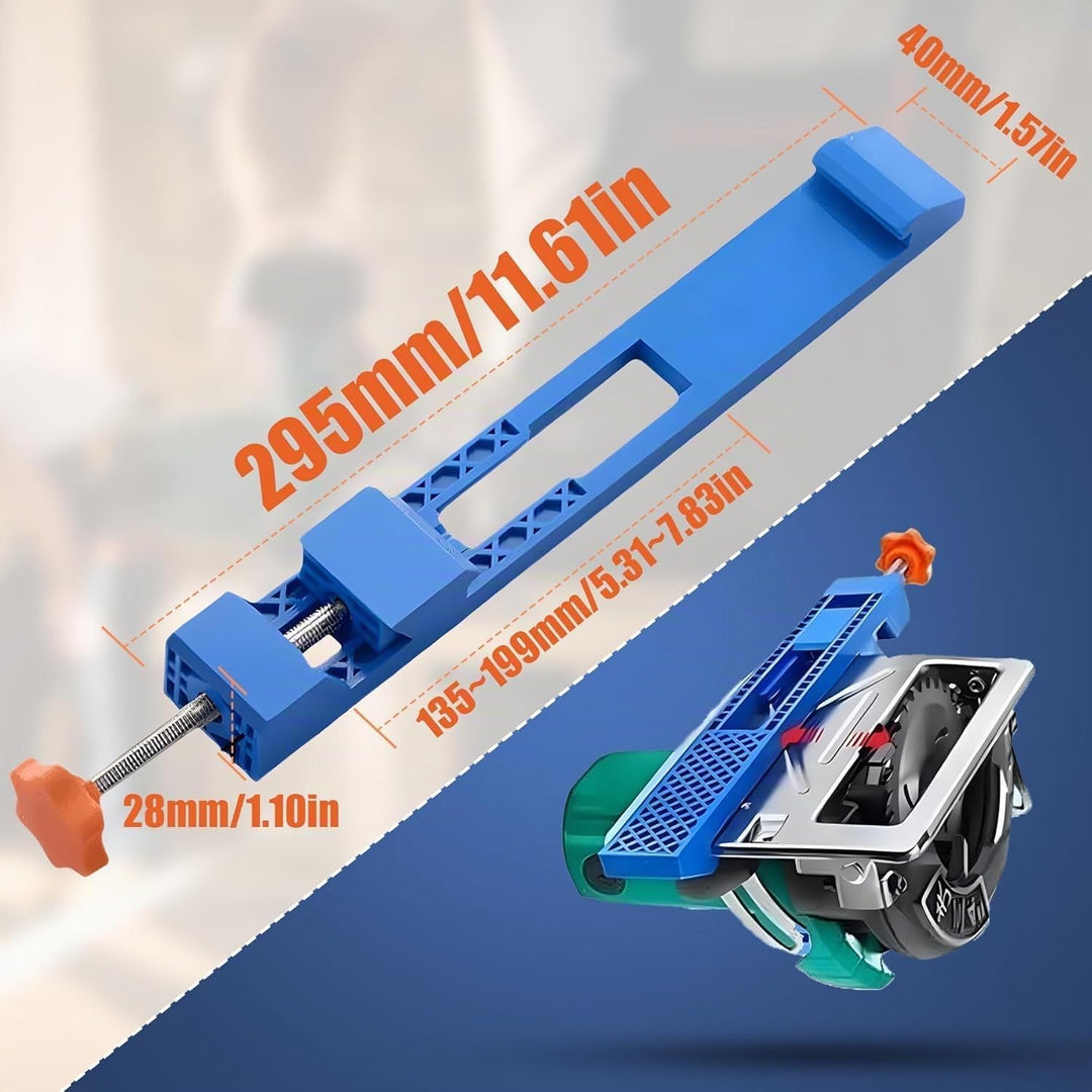 Einstellbare Schneidemaschine Basisführung,145-208mm Positionierungsklemme für Kreissägen und Fräsen
