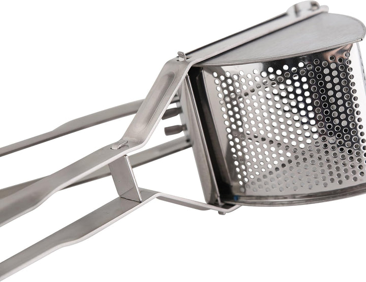 axentia Kartoffelpresse in Silber, robuste Spätzlepresse aus rostfreiem Edelstahl, Korbbreite ca. 85
