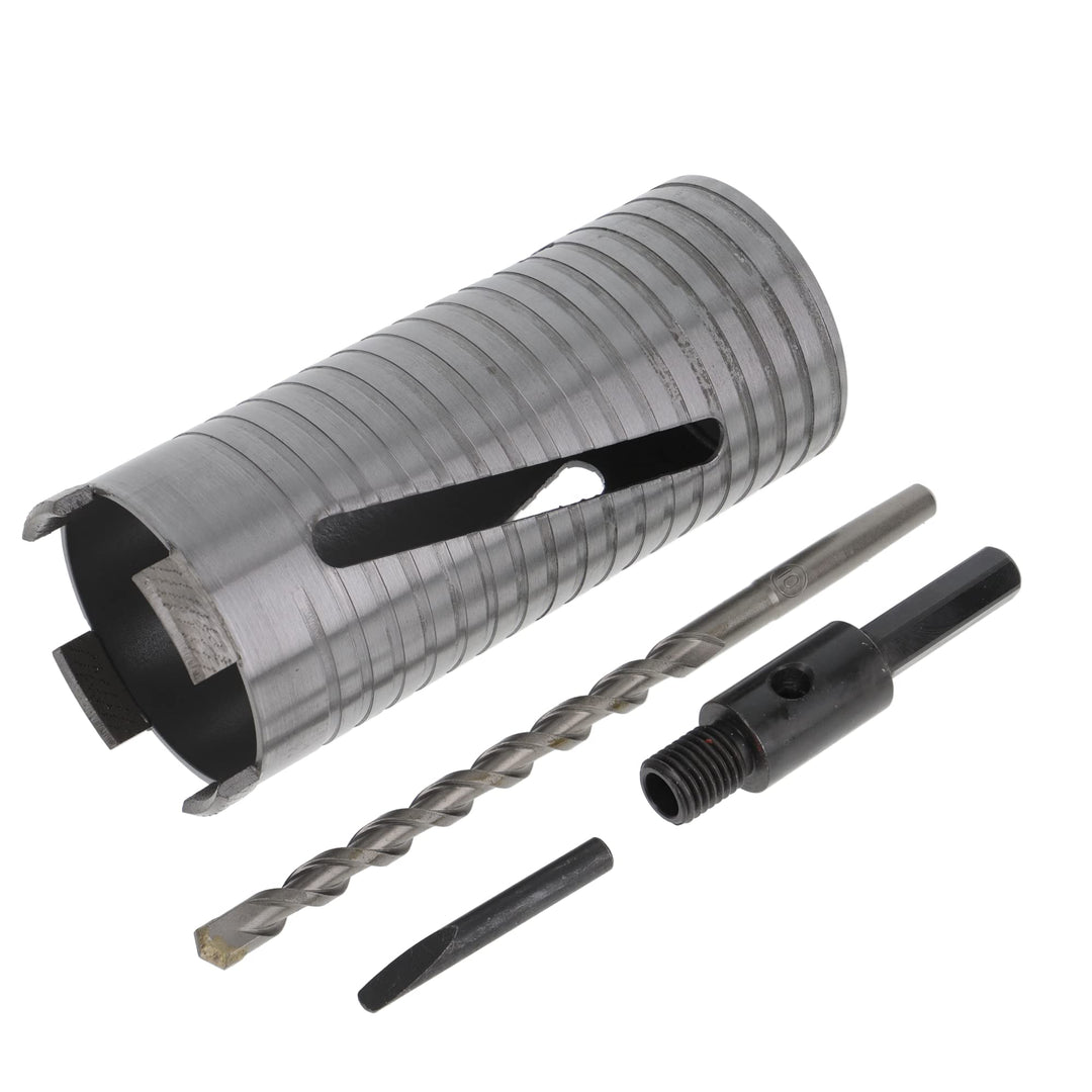 PRODIAMANT Diamant Bohrkrone ø 72mm Nutzlänge 150mm mit 6-Kant Adapter lasergeschweisst für trocken