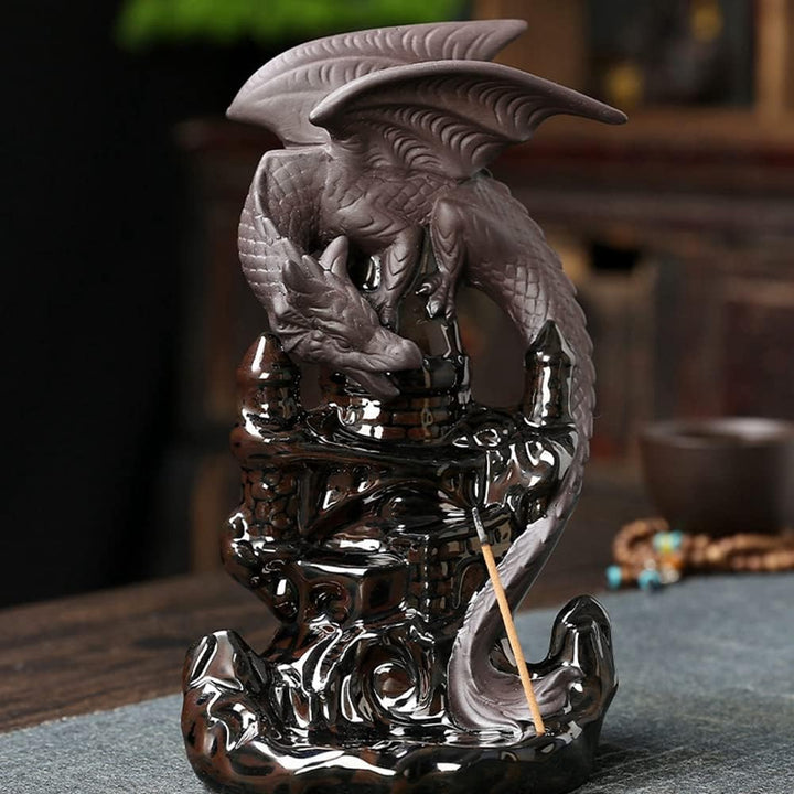Qeunrtiy Weihrauch Wasserfall Weihrauch Keramik Drache Dekoratives Spiel Mixed Weihrauch Wasserfall