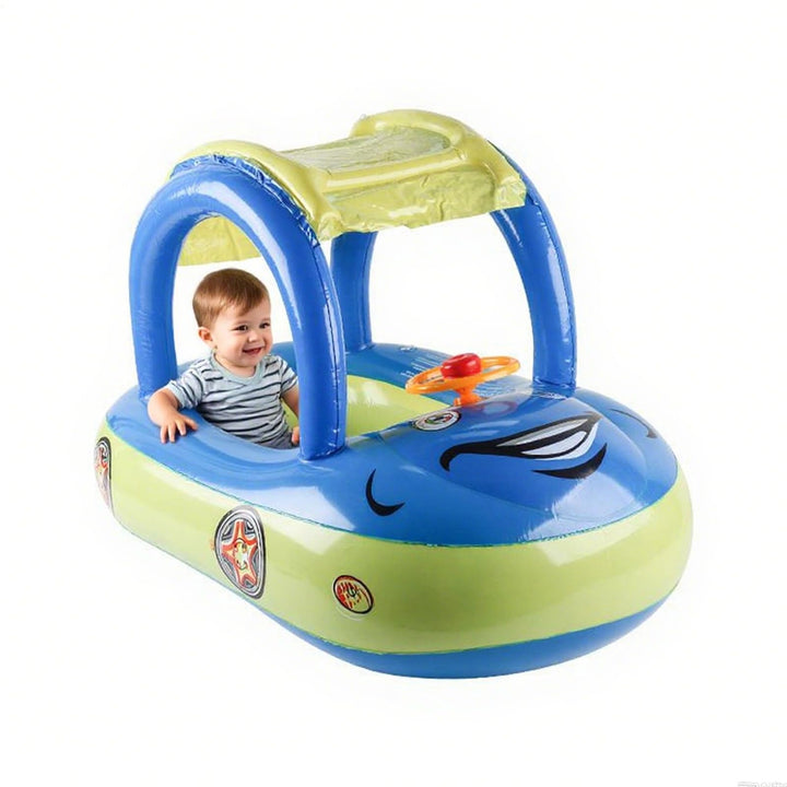 Schwimmring Baby Mit Sonnendach, Float Schwimmreifen Baby, Pool Sicherheitssitz, Aufblasbares Spielz