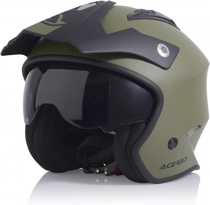 Acerbis Unisex-Adult Aria Jet Helmet, Oliv, XS