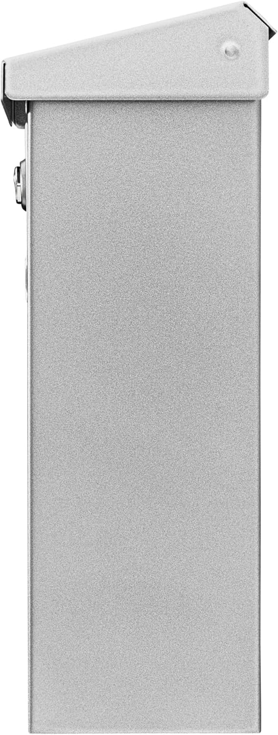 Burg-Wächter Briefkasten mit Öffnungsstopp, A4 Einwurf-Format, EU Norm EN 13724, Verzinkter Stahl, A