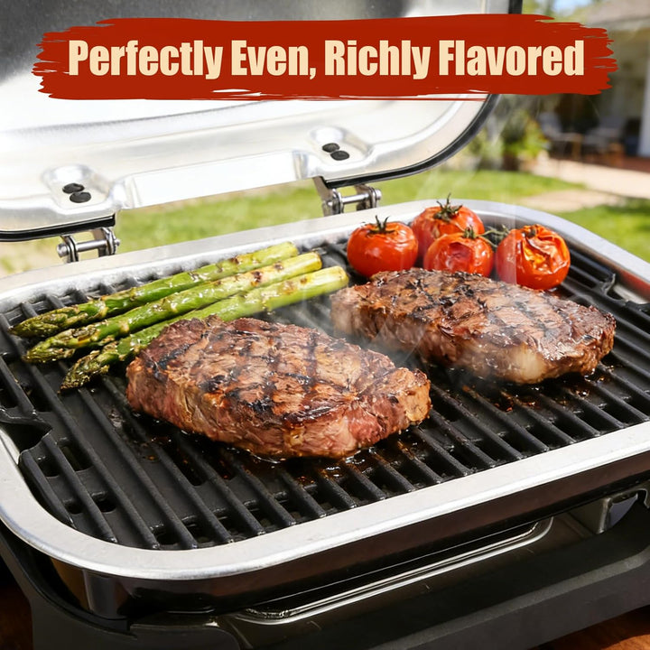 Denmay 28,5 x 43cm Gusseisen Grillrost für Weber Lumin Compact Outdoor Grills, Gusseisen rost Ersatz