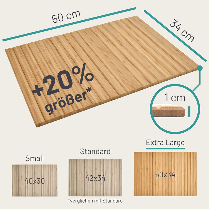 D&D Living Sofatablett - Couch Ablage flexibel für Armlehne aus natürlichem Holz | Tablett für Sofa,