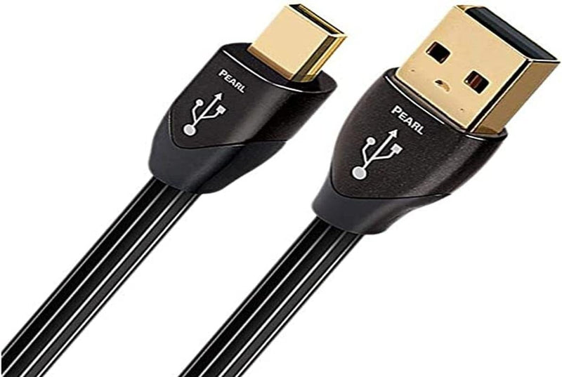 Audioquest Pearl Kabel 0,75 Meter, (USB A, Micro-USB B, 2.0, Stecker/Stecker, Schwarz)