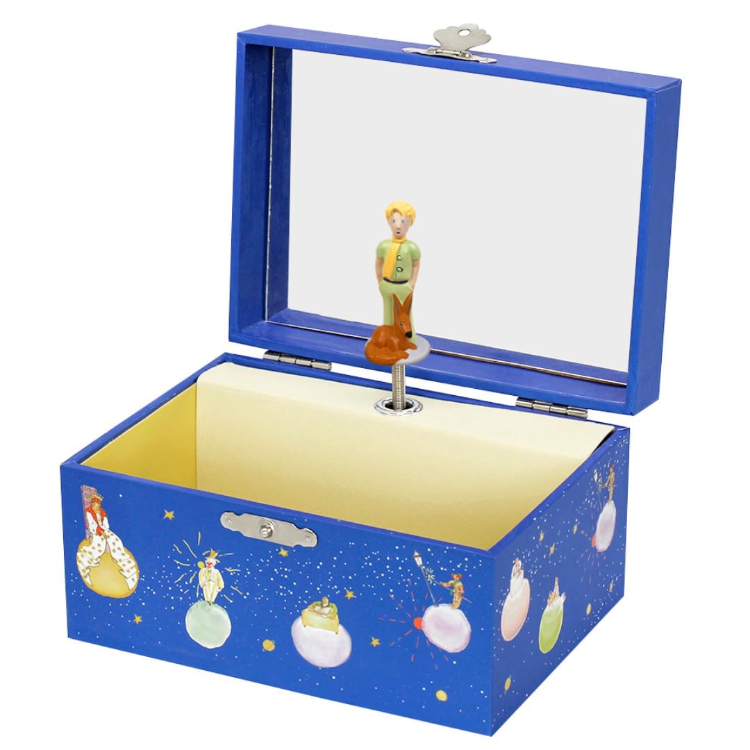 Trousselier 6291230 Schmuckkästchen für Kinder, Der kleine Prinz, Spieluhr mit Musik und tanzender F