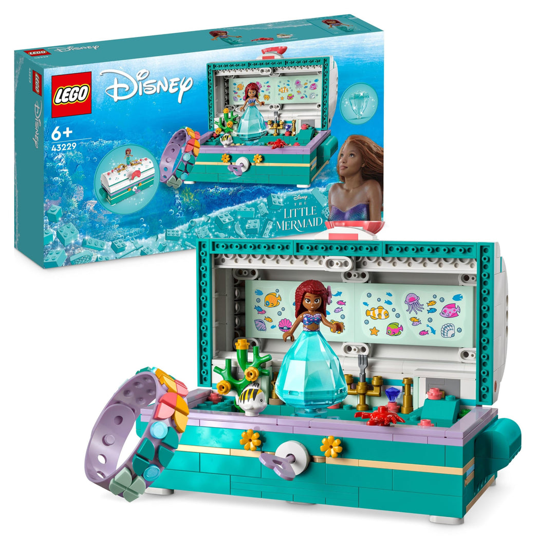 Lego Disney Prinzessin 43229 Arielles Schatztruhe, 370 Teile