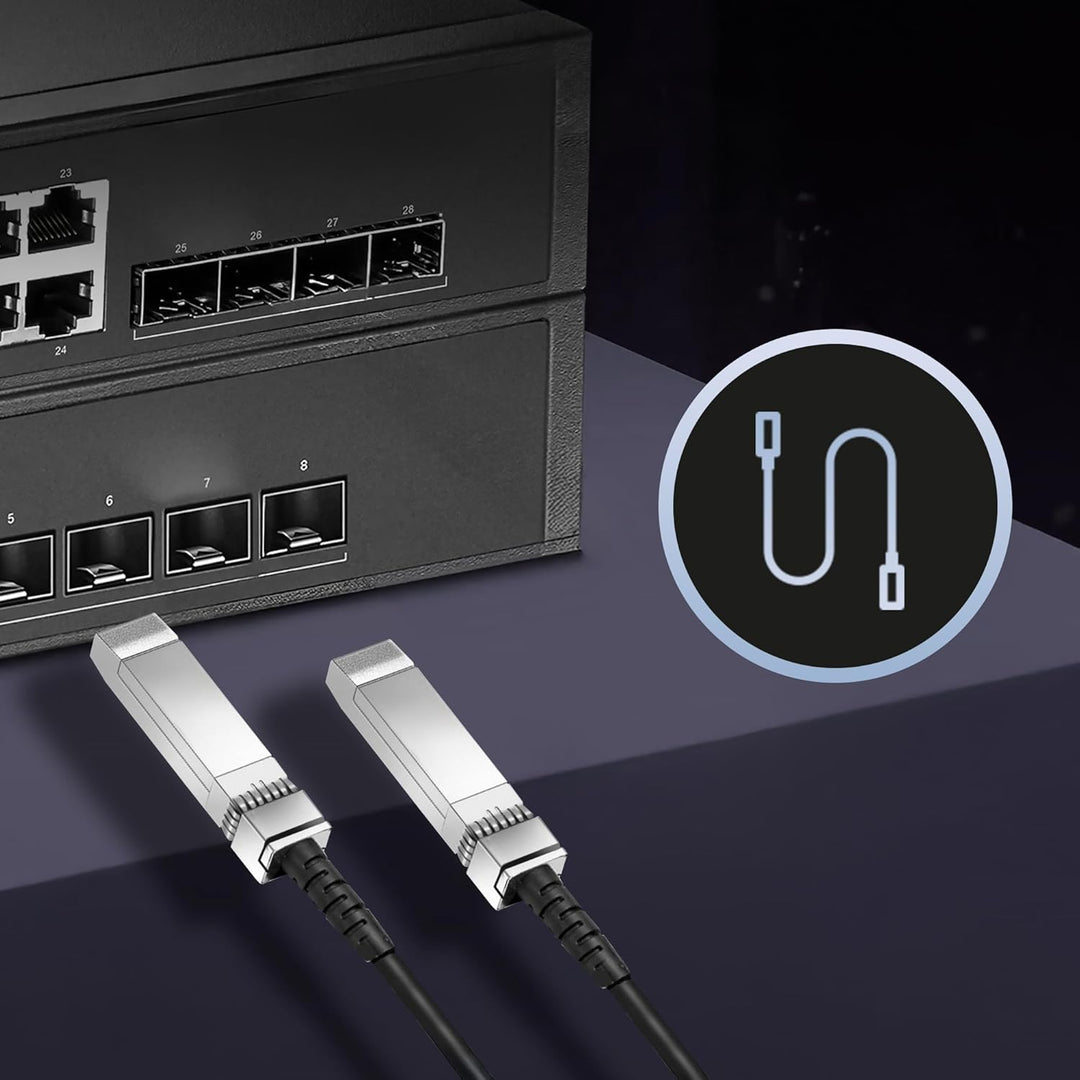 EXTRALINK DAC SFP+ Kabel 3m – Passives Twinax Kabel 10Gbit, SFP+ zu SFP+, MSA kompatibel, für Ubiqui