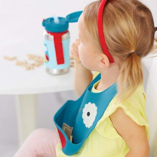 Skip Hop 232200 Zoo Silikon Kleinkinder Lätzchen - Owl, mehrfarbig