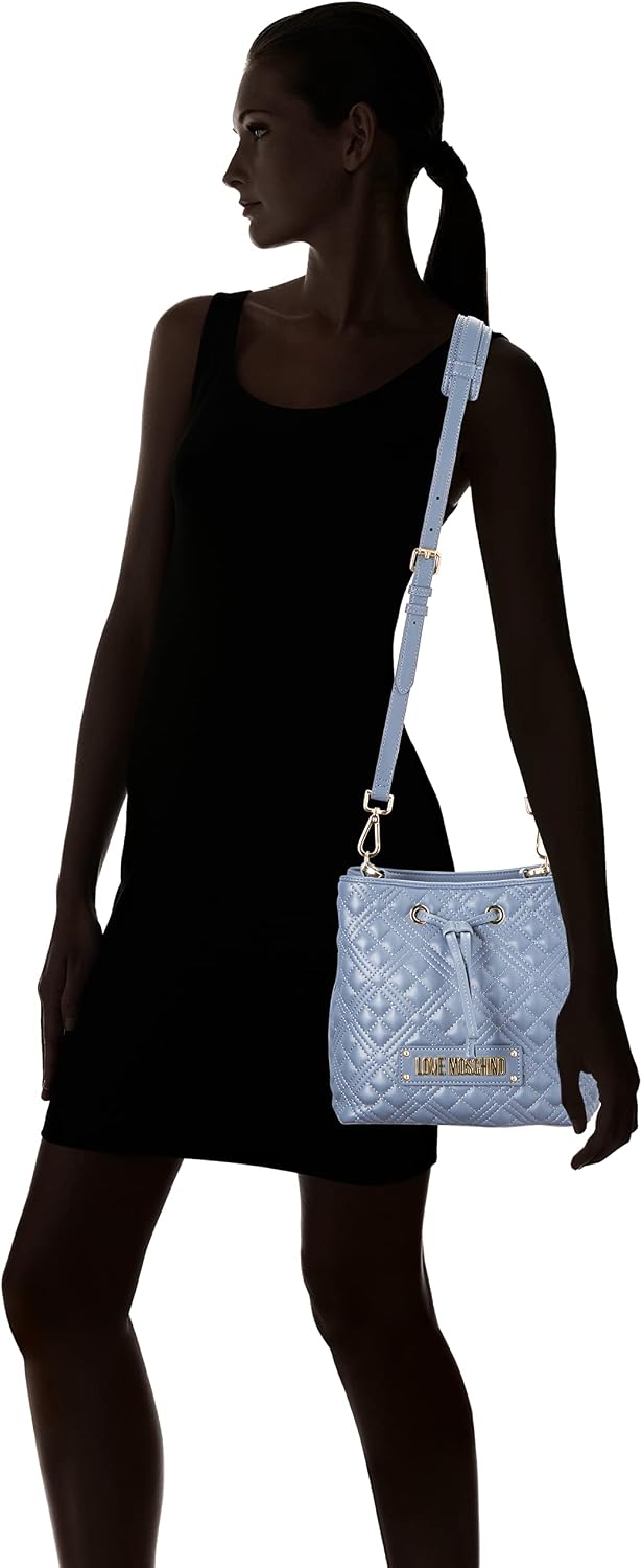 Love Moschino Damen Jc4000pp1fla0 Umhngetasche Denimblau, Denimblau