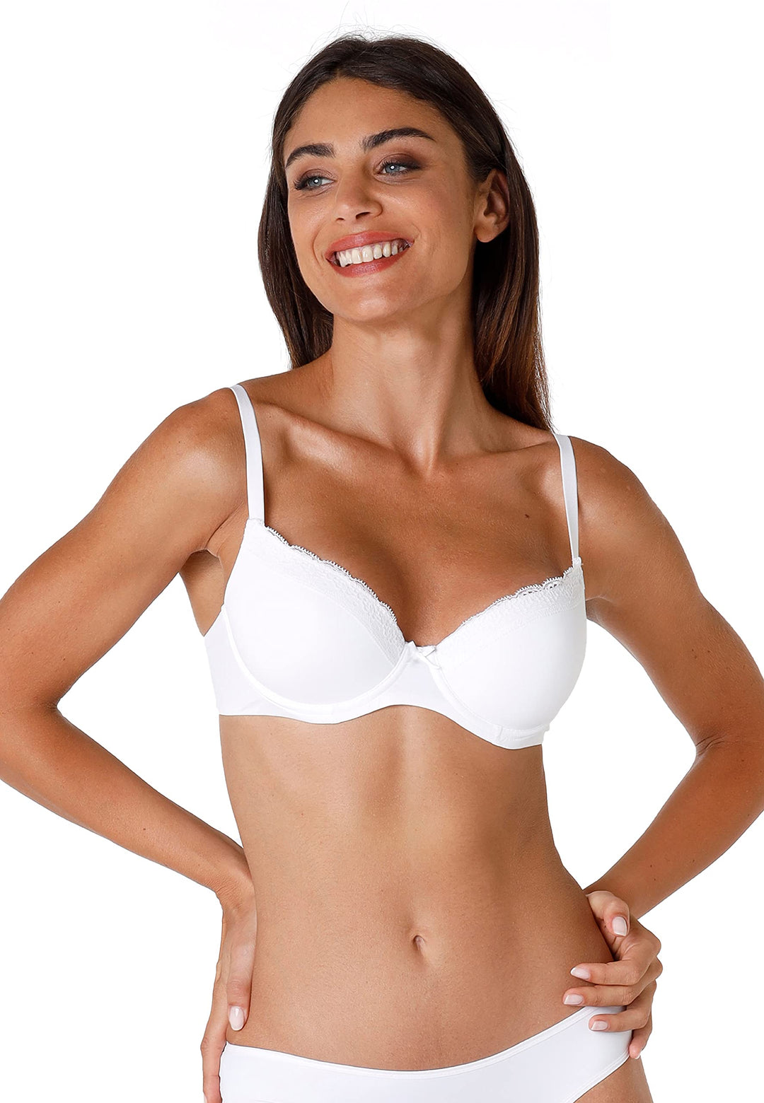 Lovable BH Balconette mit Bügel Sensual Touch Damen 75B Bianco (White 003), 75B Bianco (White 003)