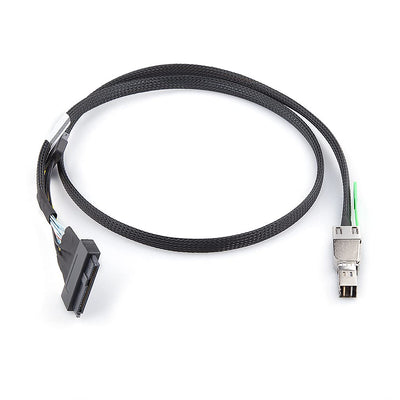10Gtek® Mini SAS SFF-8644 to U.2 SFF-8639 NVMe SSD Cable with 15P SATA Power Cable, External 26Pin t