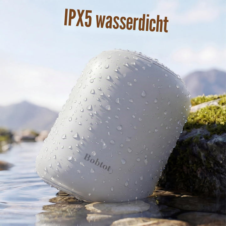 Bobtot Tragbarer Bluetooth Lautsprecher, kabellos, wasserdicht klein, mit 24 Stunden Akkulaufzeit, l
