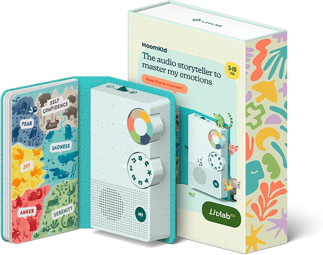 HoomKid Geschichtenerzähler, Kinder, Emotionsmanagement, 96 Audios, Meditationen, weiche Musik, weis